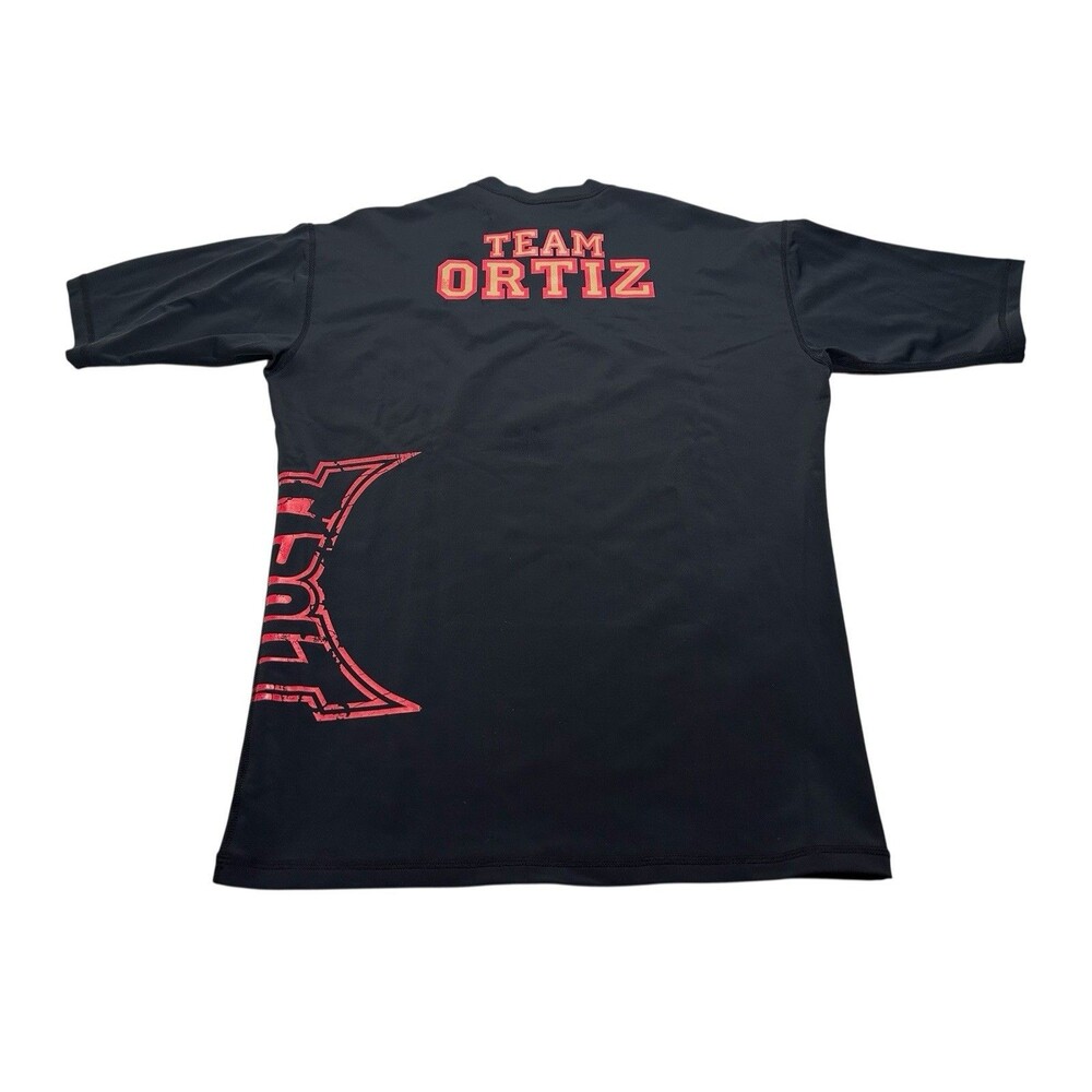 Men's Tapout The Ultimate Fighter 'Team Ortiz' Short Sleeve Compression Shirt XL - Picture 4 of 8